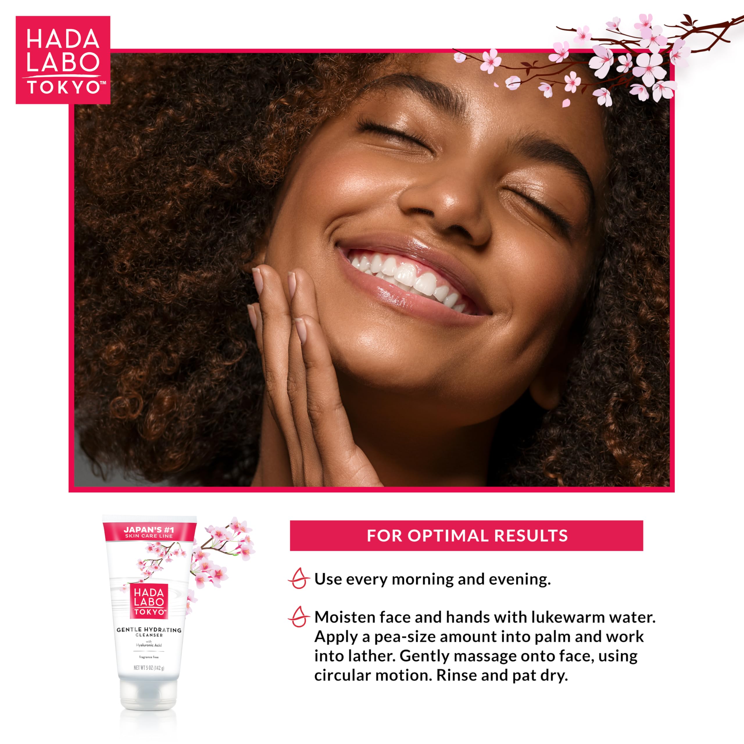 Hada Labo Tokyo fragrance-free formula noted on close-up label.