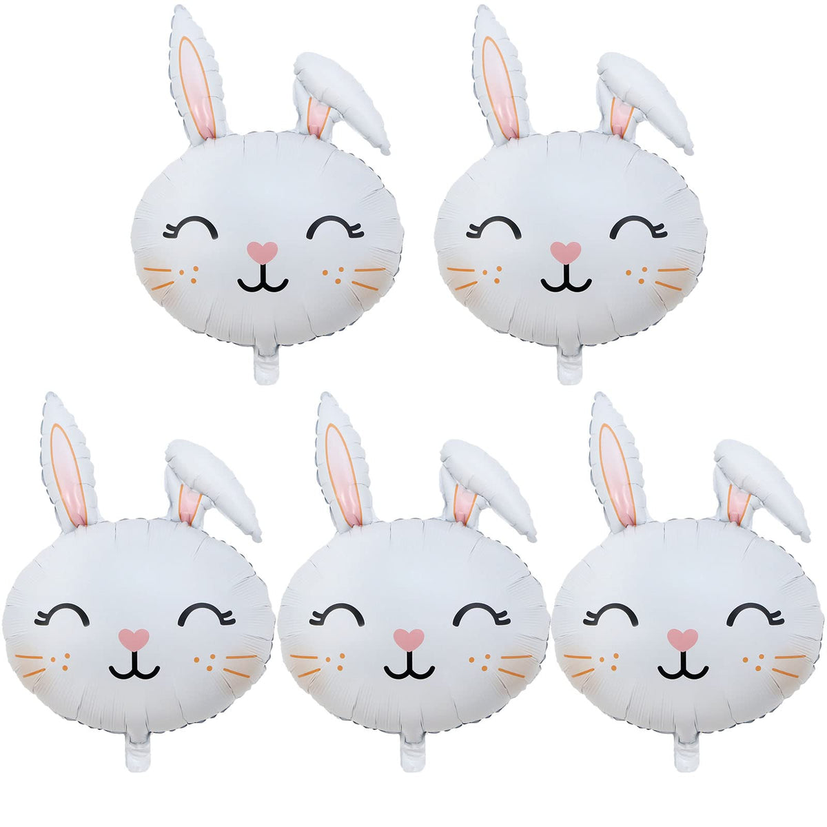 HADCKJA Bunny balloons showcase festive Easter bunny shapes for vibrant décor