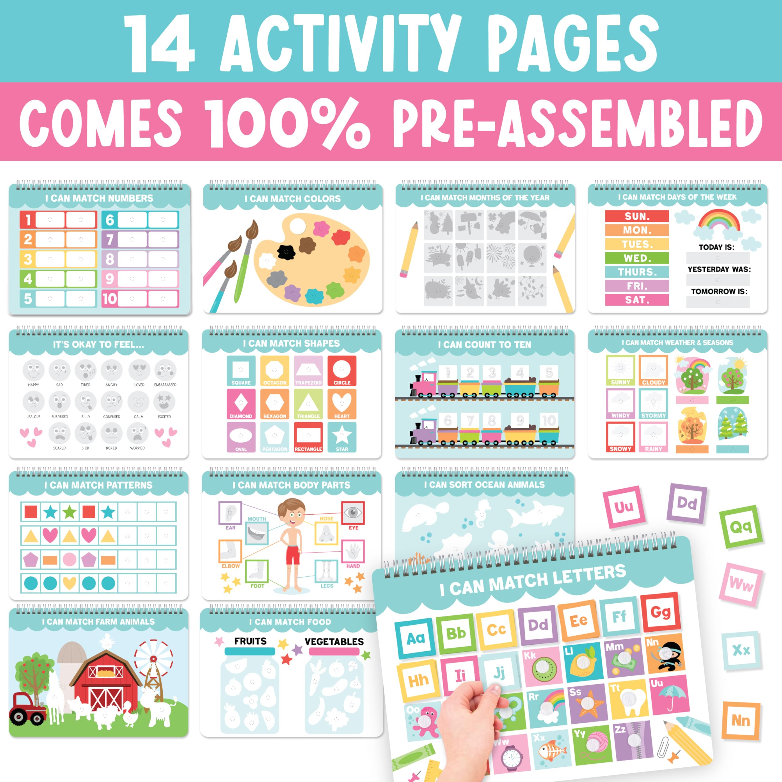 Hadley Designs Busy Book Travel: compact quiet-time activity for car trips.