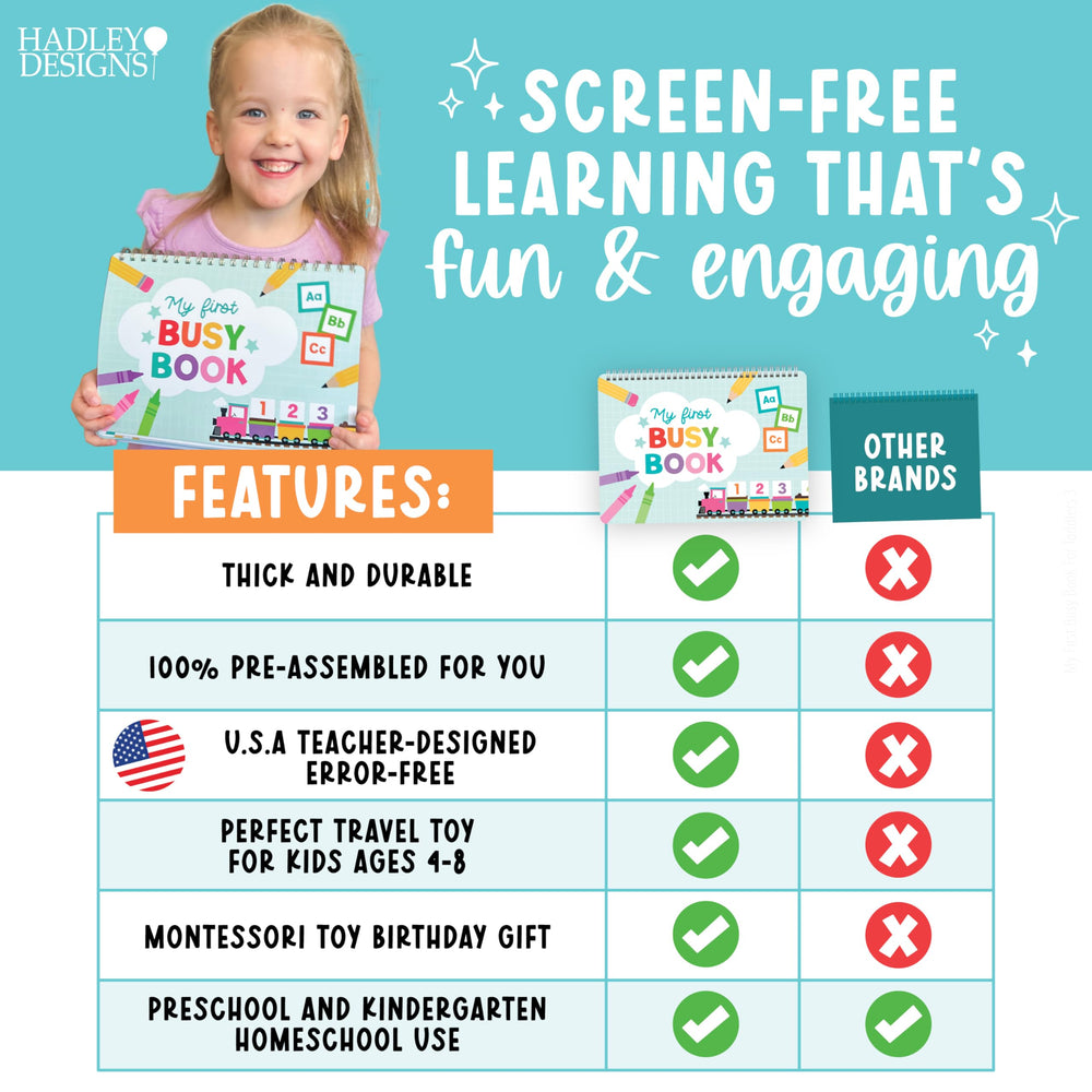 Hadley Designs Easter Gift Busy Book: perfect Easter basket stuffer.
