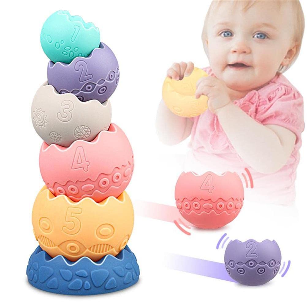 HAHAone baby sensory balls with textured surfaces invite teething and tactile exploration.