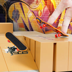 Hailey&Elijah fingerboard park kit with three mini boards for compact play.