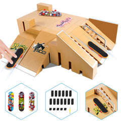 Hailey&Elijah fingerboard park kit ramp-stair-handrail for durable practice.