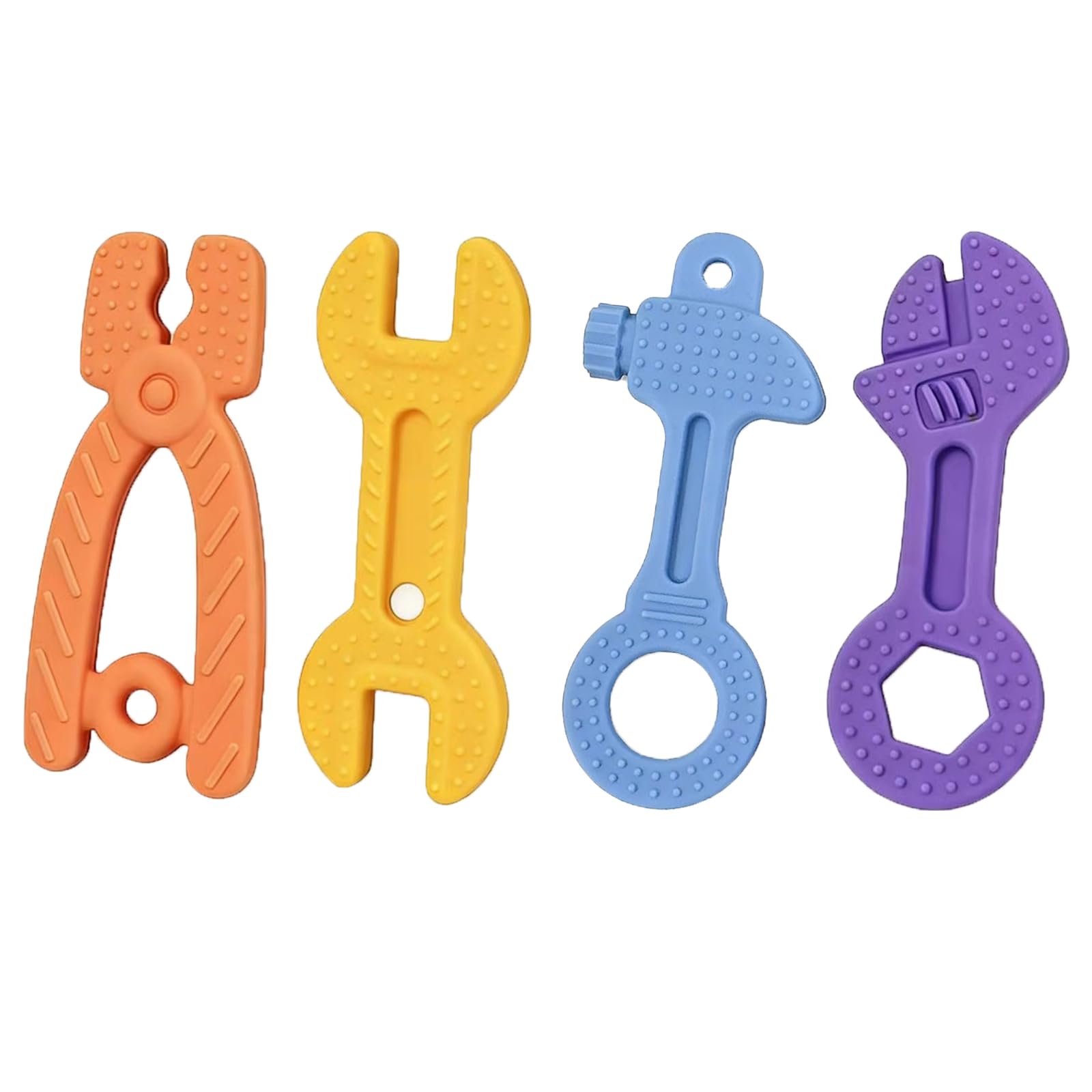 Haili XMGQ hammer teether with varied bumps and easy grip for babies