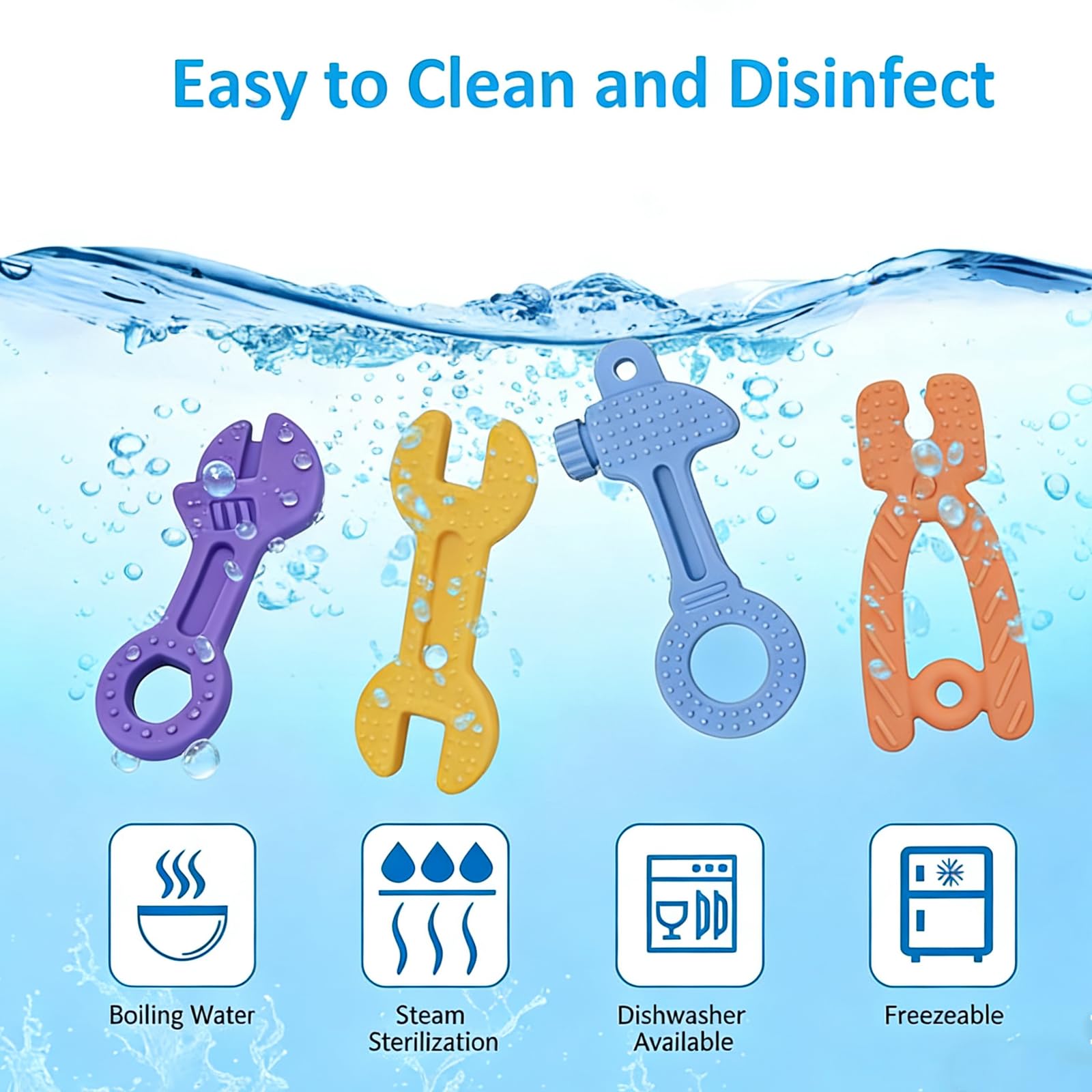 Haili XMGQ wrench teether with ergonomic handle for safe chewing