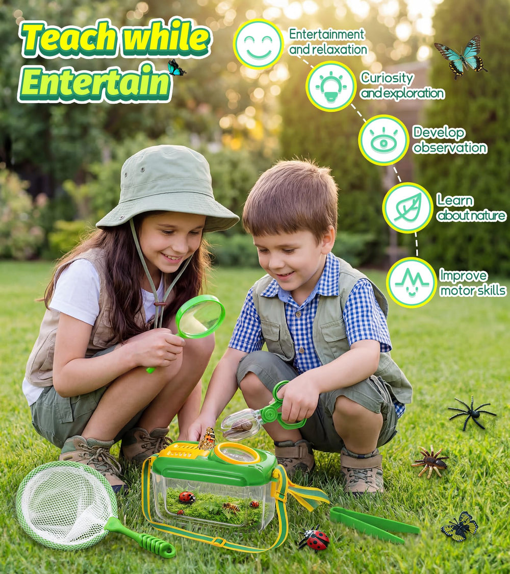 HAIMST bug habitat with adjustable strap for easy outdoor carrying