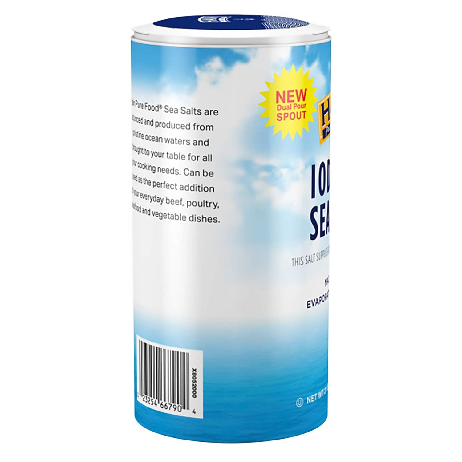 Hain 21-ounce canister stores salt fresh for longer cooking sessions