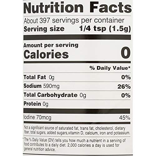Hain iodized sea salt perfect for meat, poultry, seafood, and vegetables