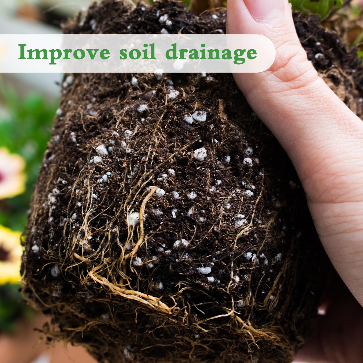 HAINANSTRY Perlite drainage setup enhances pot drainage and root health