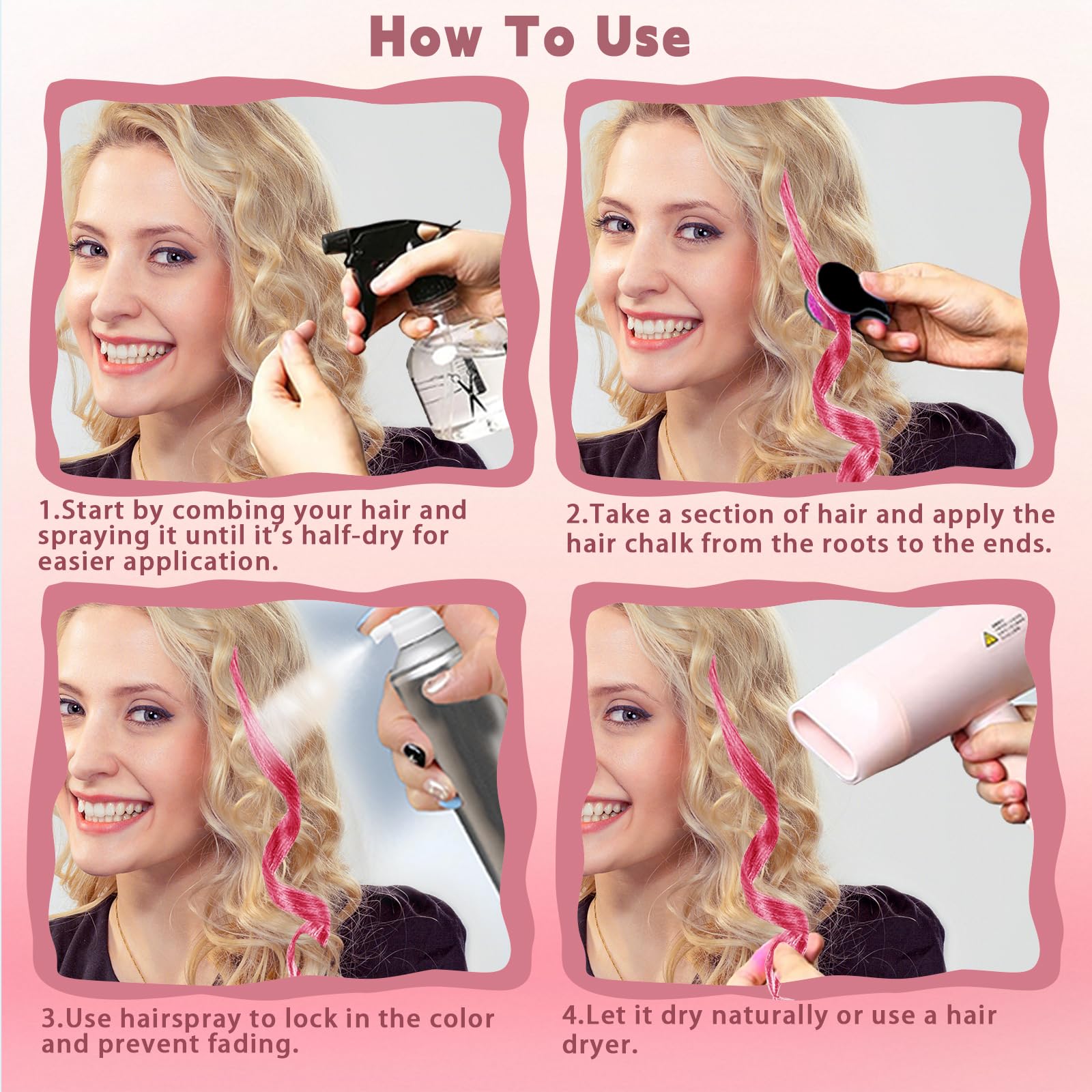 Mix and match HAIOLORPRO colors to create unique hairstyles.