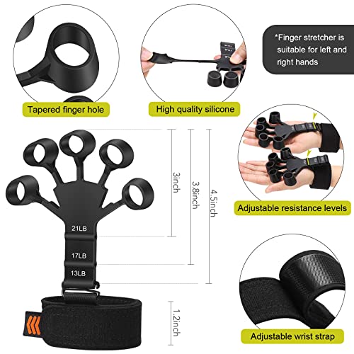 Haiplsh finger exerciser at 4 lbs improves dexterity and grip control.