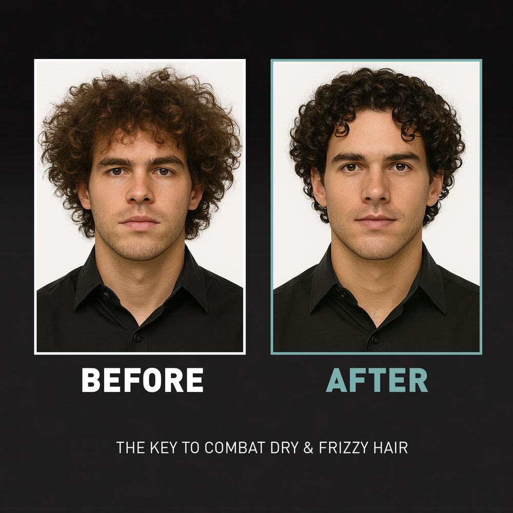 CRVFT leave-in conditioner being dispensed for quick styling.