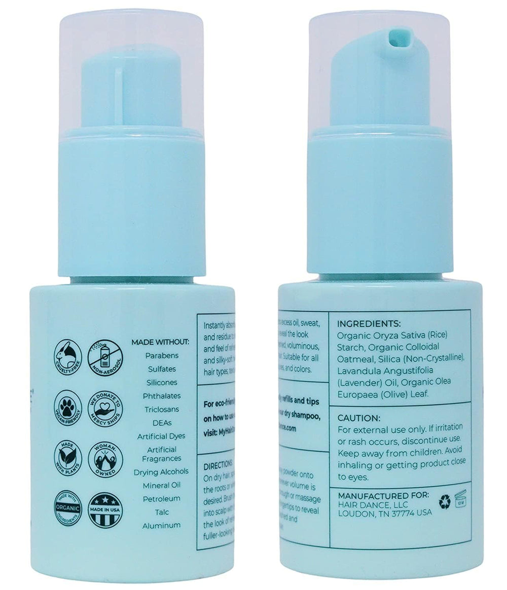 Hair Dance dry shampoo powder jumbo size packaging