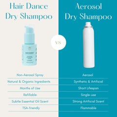 Hair Dance dry shampoo powder lavender scent adds salon-fresh aroma