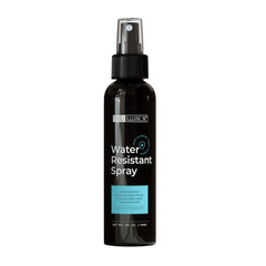 Hair Illusion water-resistant spray bottle ready for rain protection and style.