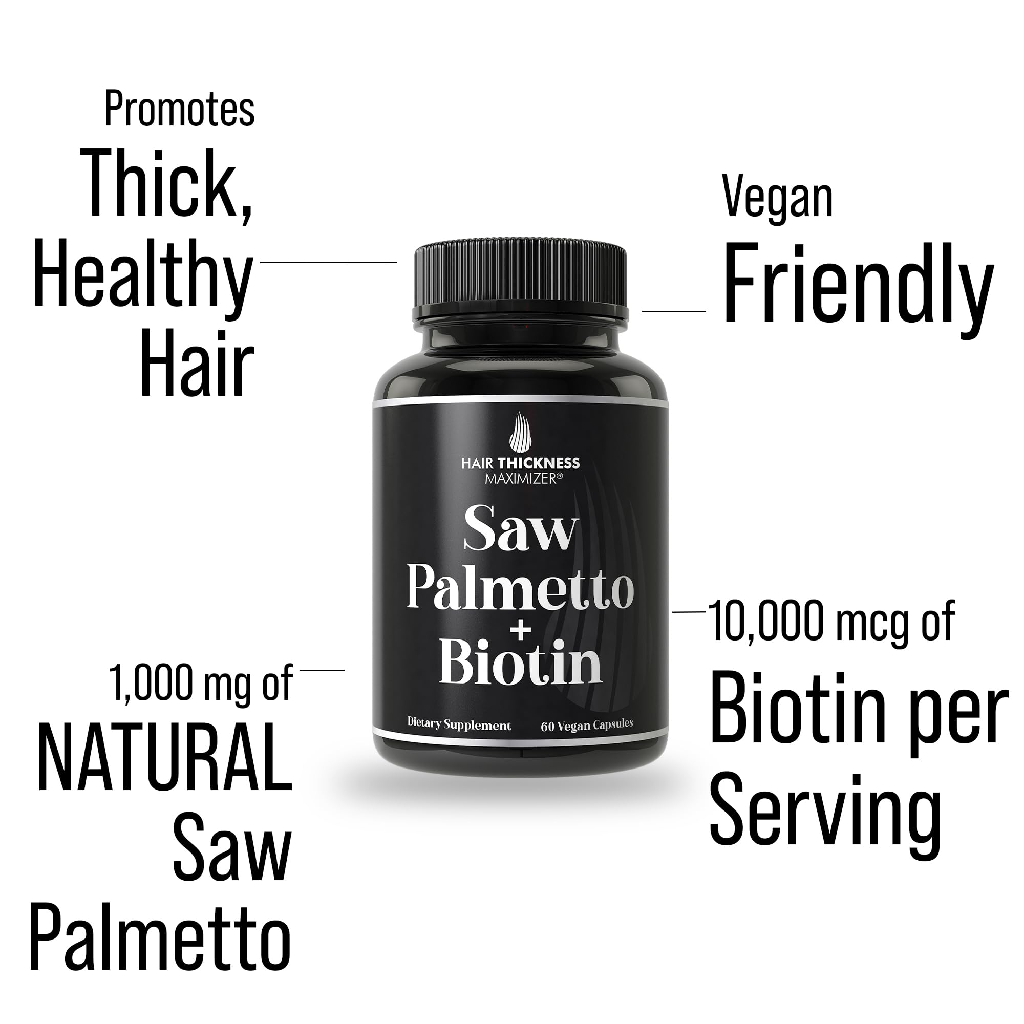Hair Thickness Maximizer biotin capsules promote hair nourishment