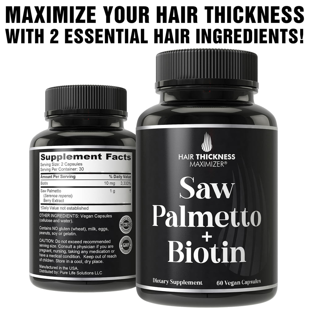 Hair Thickness Maximizer purified ingredients emphasize safety and purity