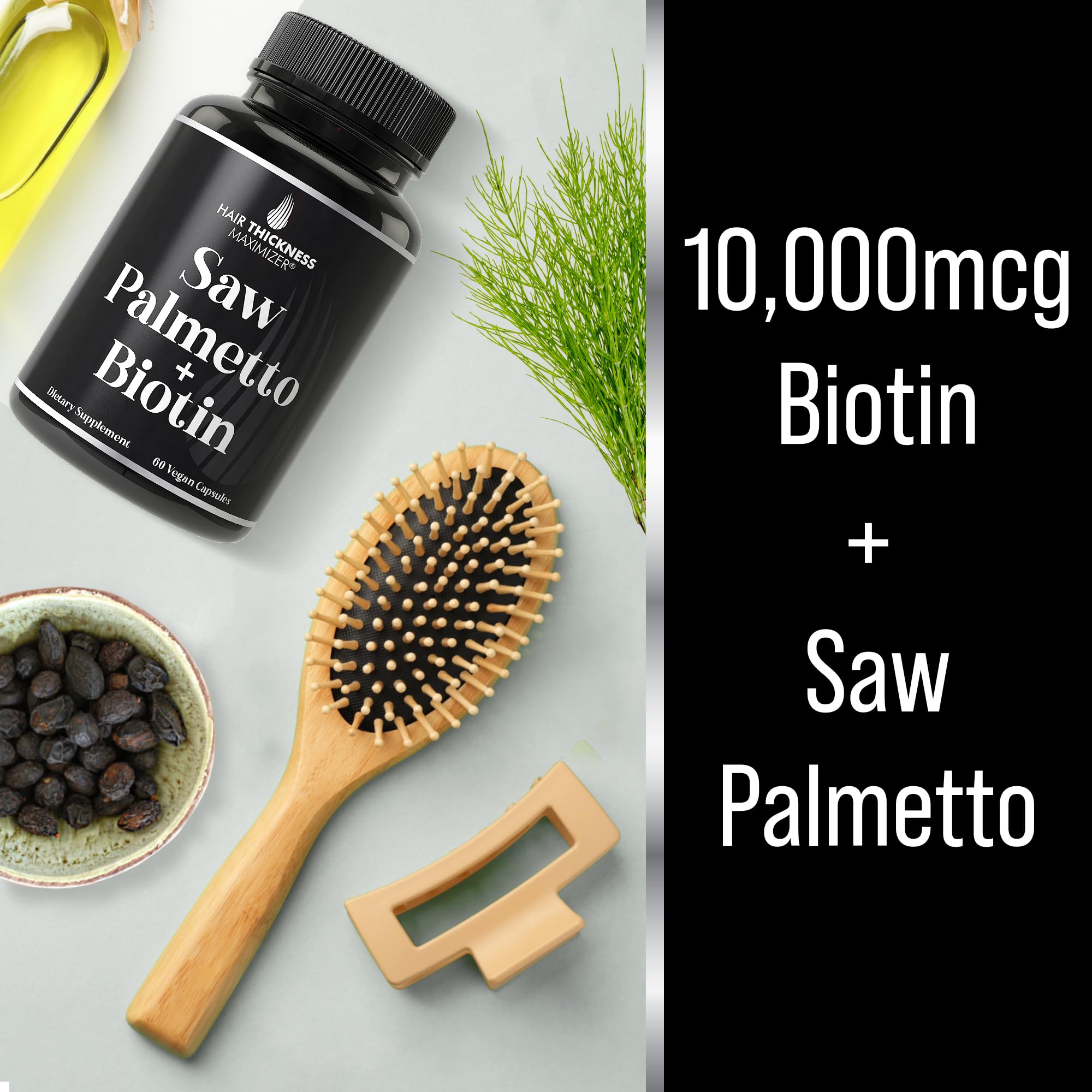 Hair Thickness Maximizer USA-made GMP badge signals quality