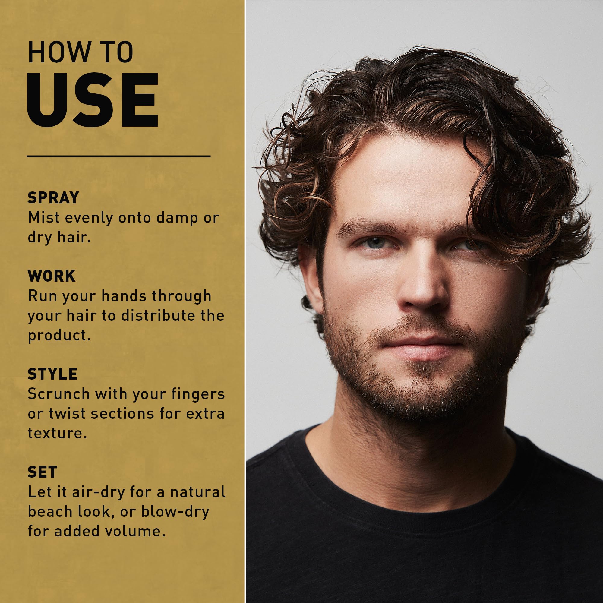 Hair Craft Co CRVFT Sea Salt Spray closeup revealing gritty texture and sea-inspired feel.