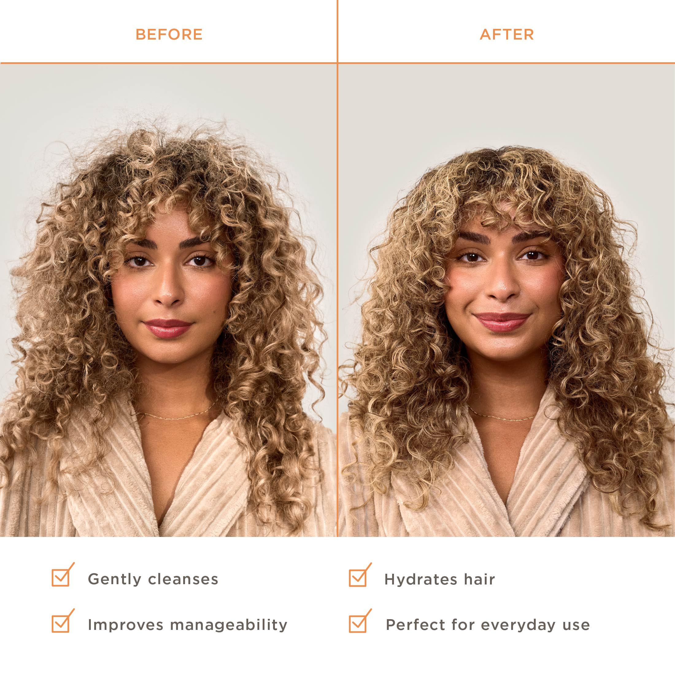 Hairitage Bond-strengthening formula illustration emphasizes split end sealing benefits.