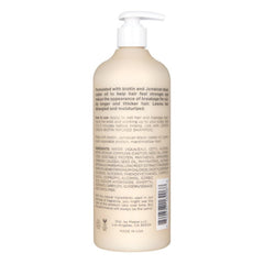 Hairitage Length Check conditioner label close-up, sulfate-free and color-safe formula.