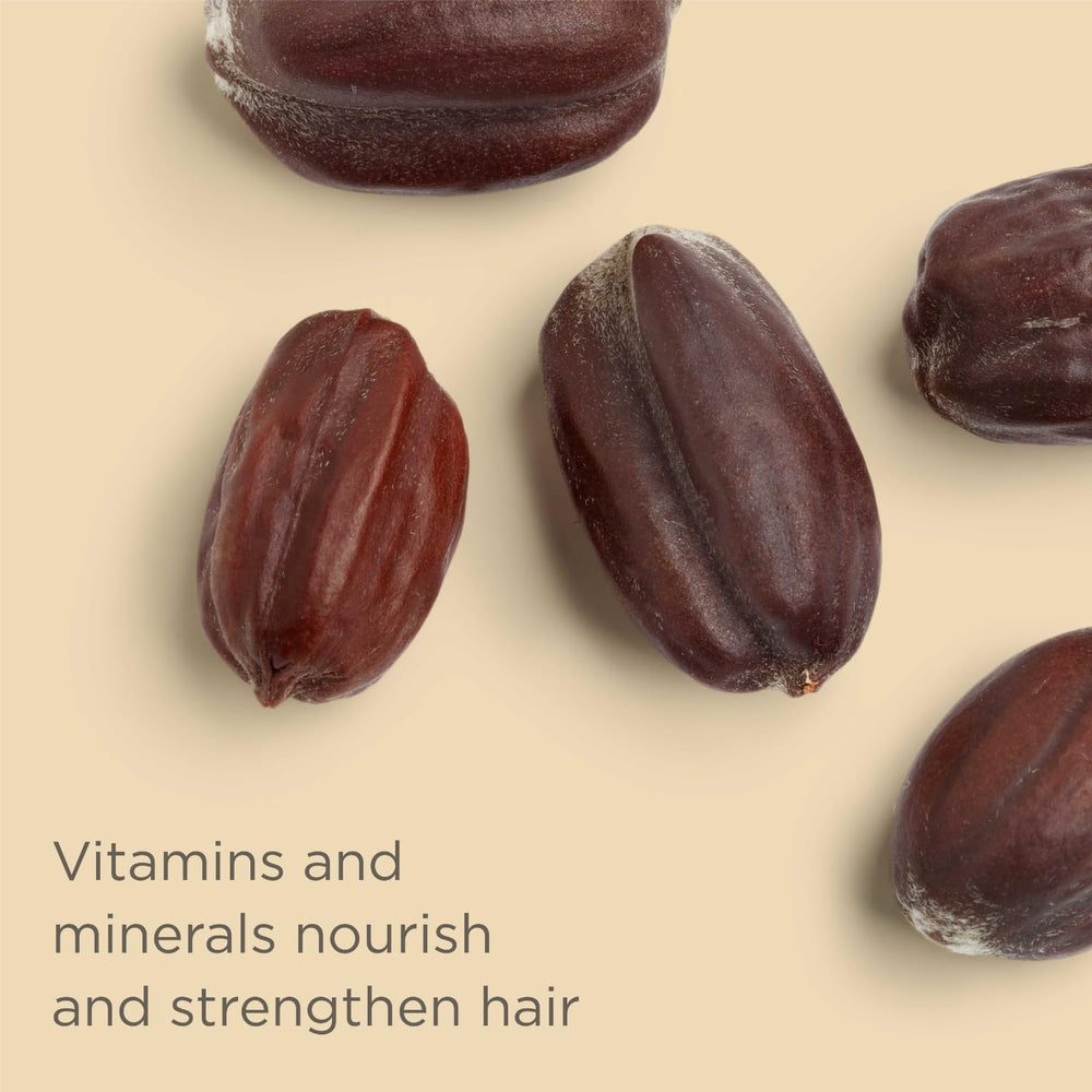 Hairitage Outta My Hair vitamin B5 image highlights daily nourishment for hair strength.