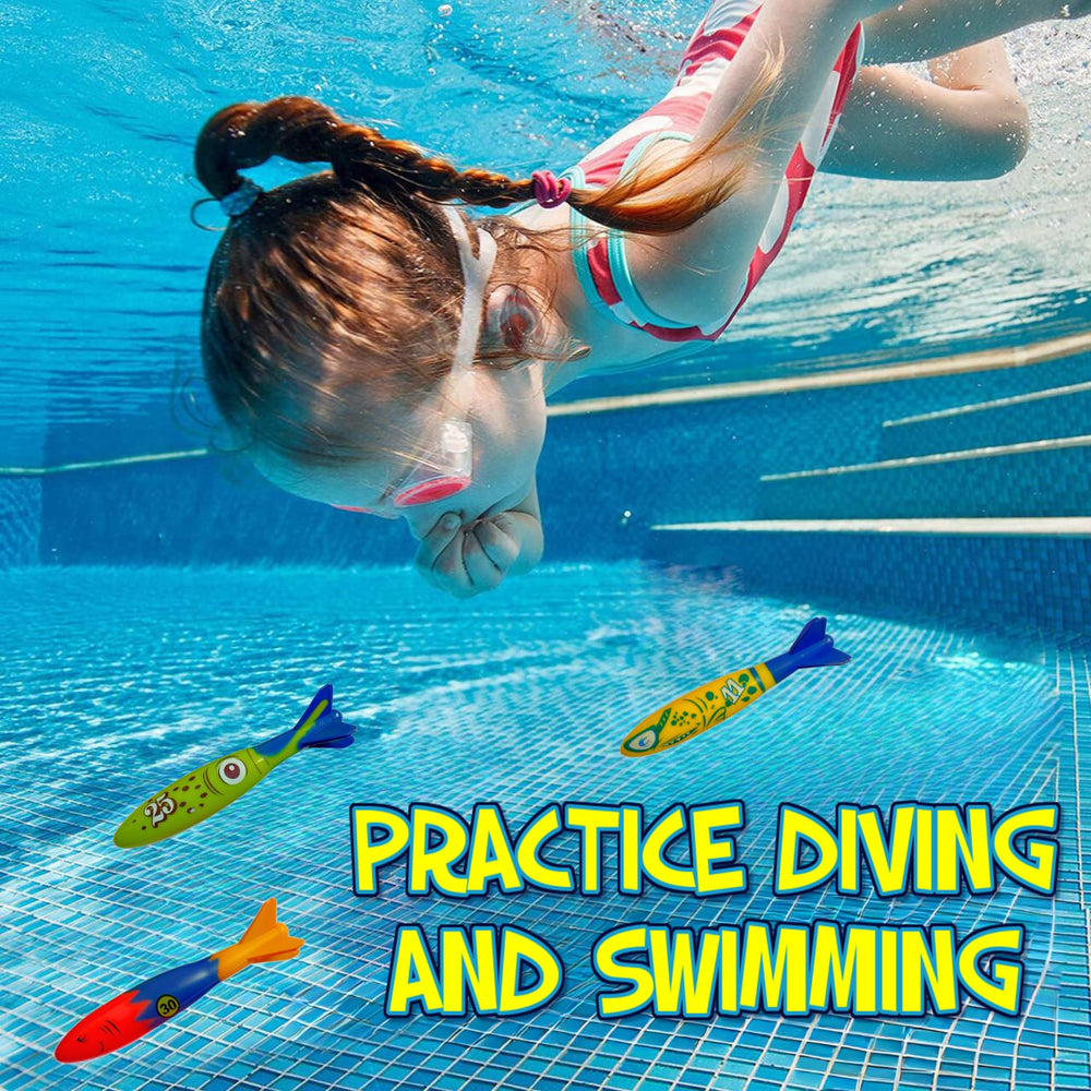 Kids enjoying Haktoys swimming pool play with dive rings