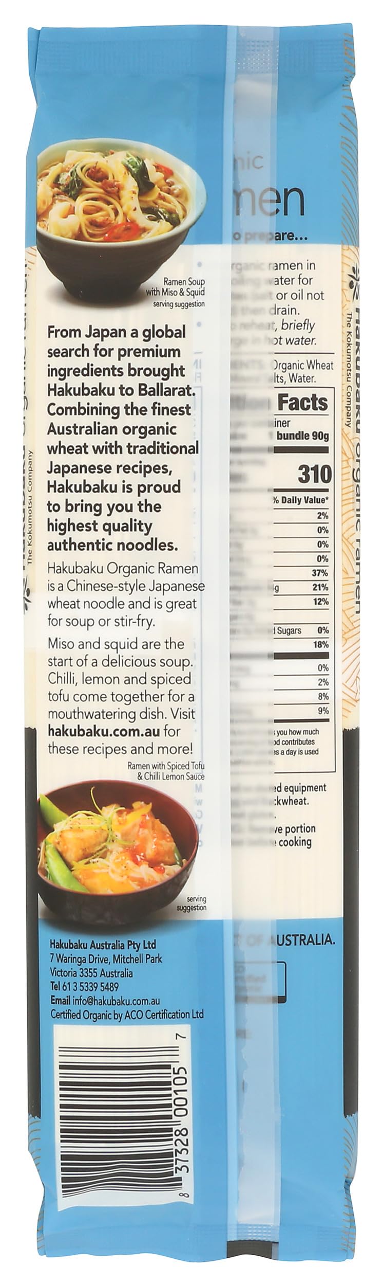 Hakubaku Organic Ramen Noodles boiling in water for a fast four-minute cook.