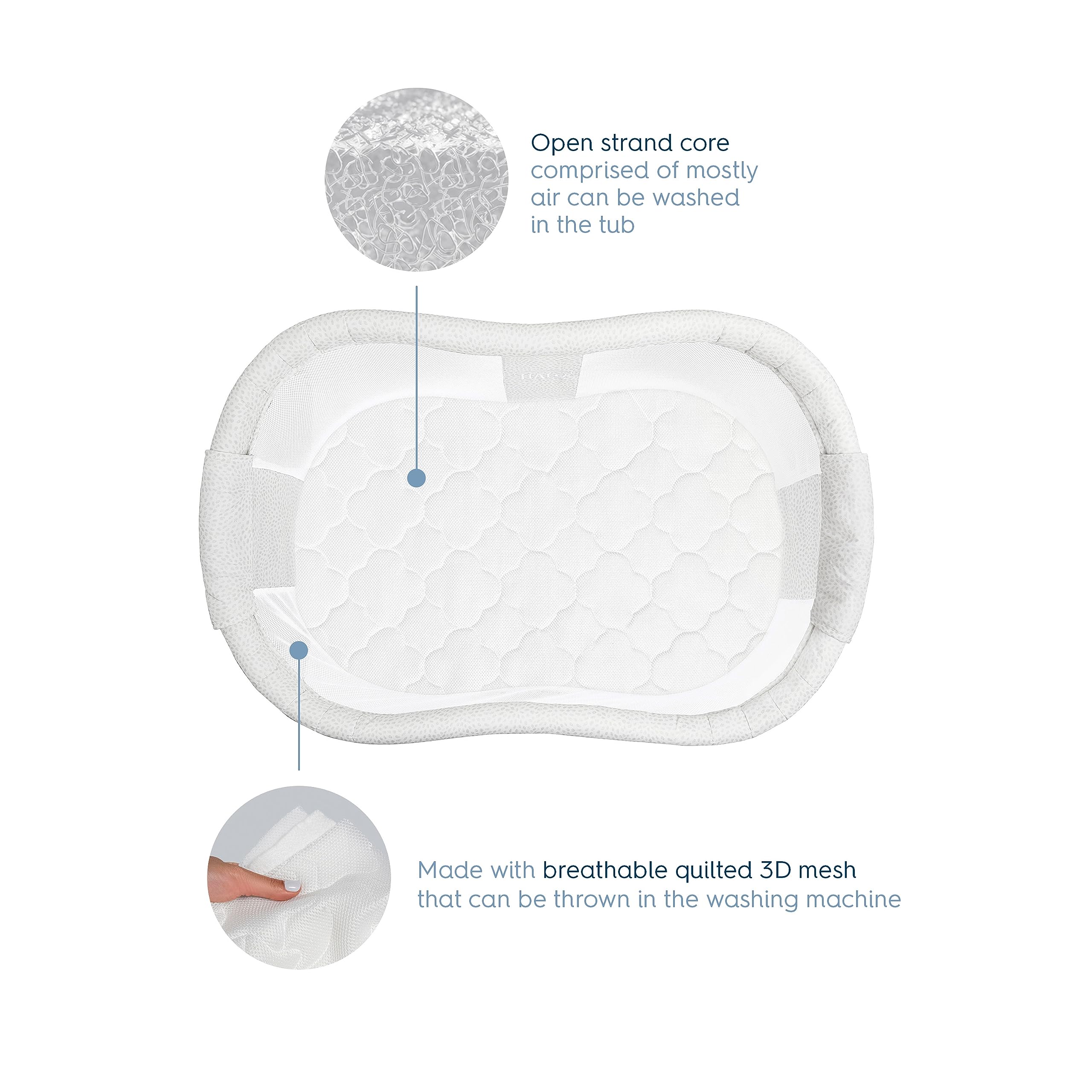 HALO DreamWeave pad cover machine washable for easy cleanup