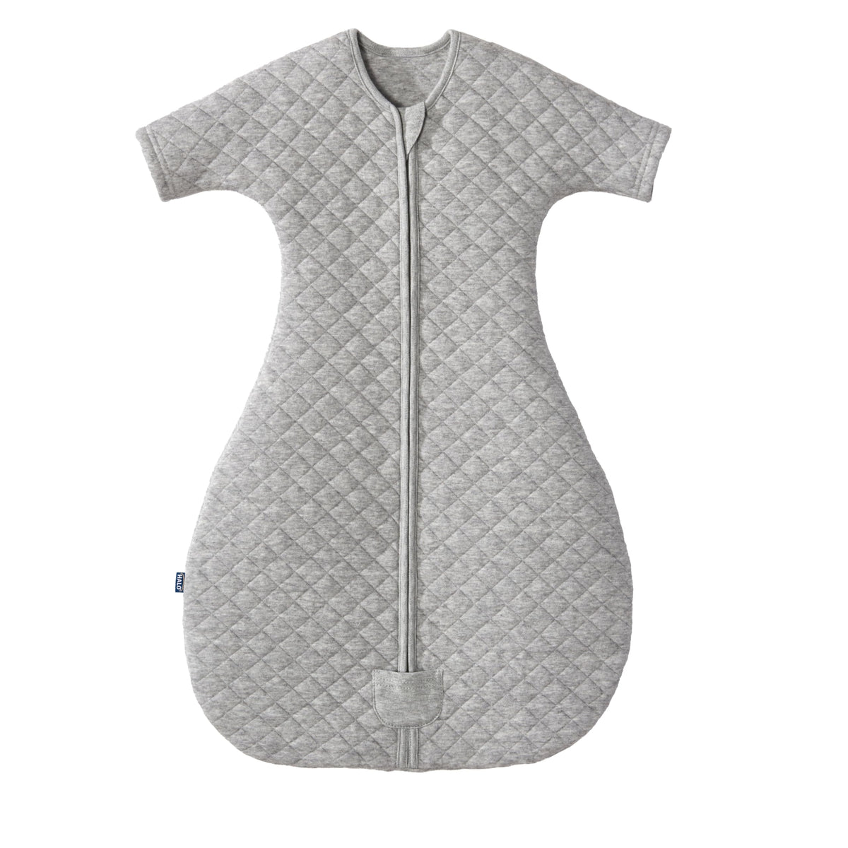 HALO Easy Transition Sleepsack closed, safe snug fit for baby.