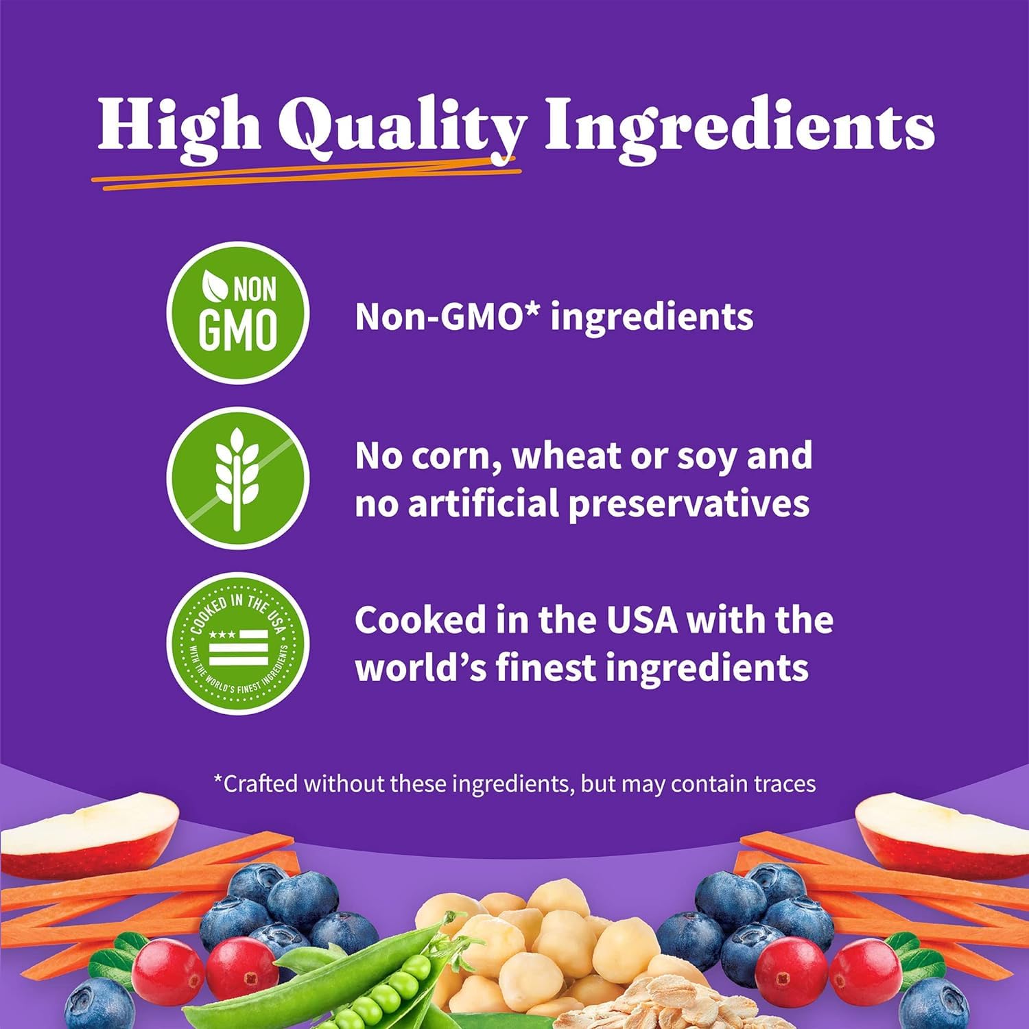 Halo Holistic no artificial preservatives or colors highlighted on packaging.