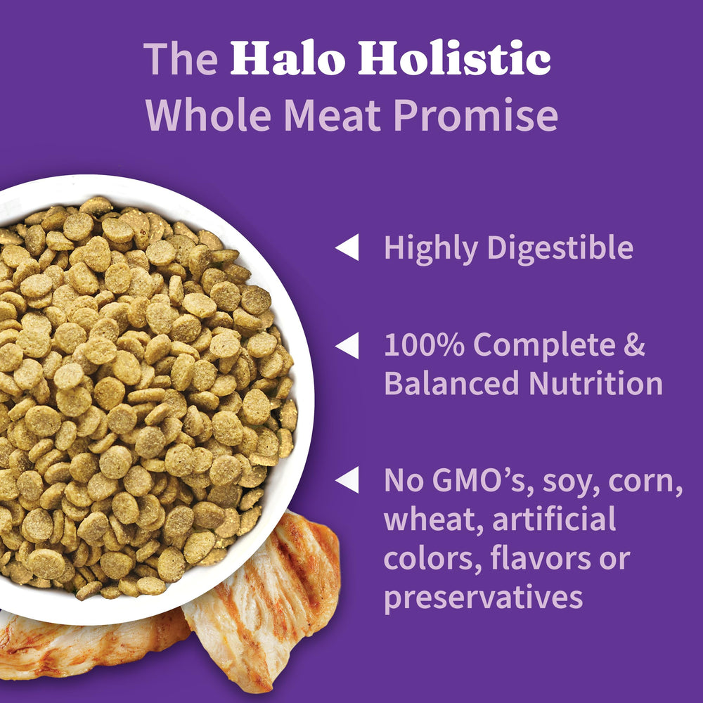 Halo Holistic prebiotics and probiotics support gut-friendly digestion.