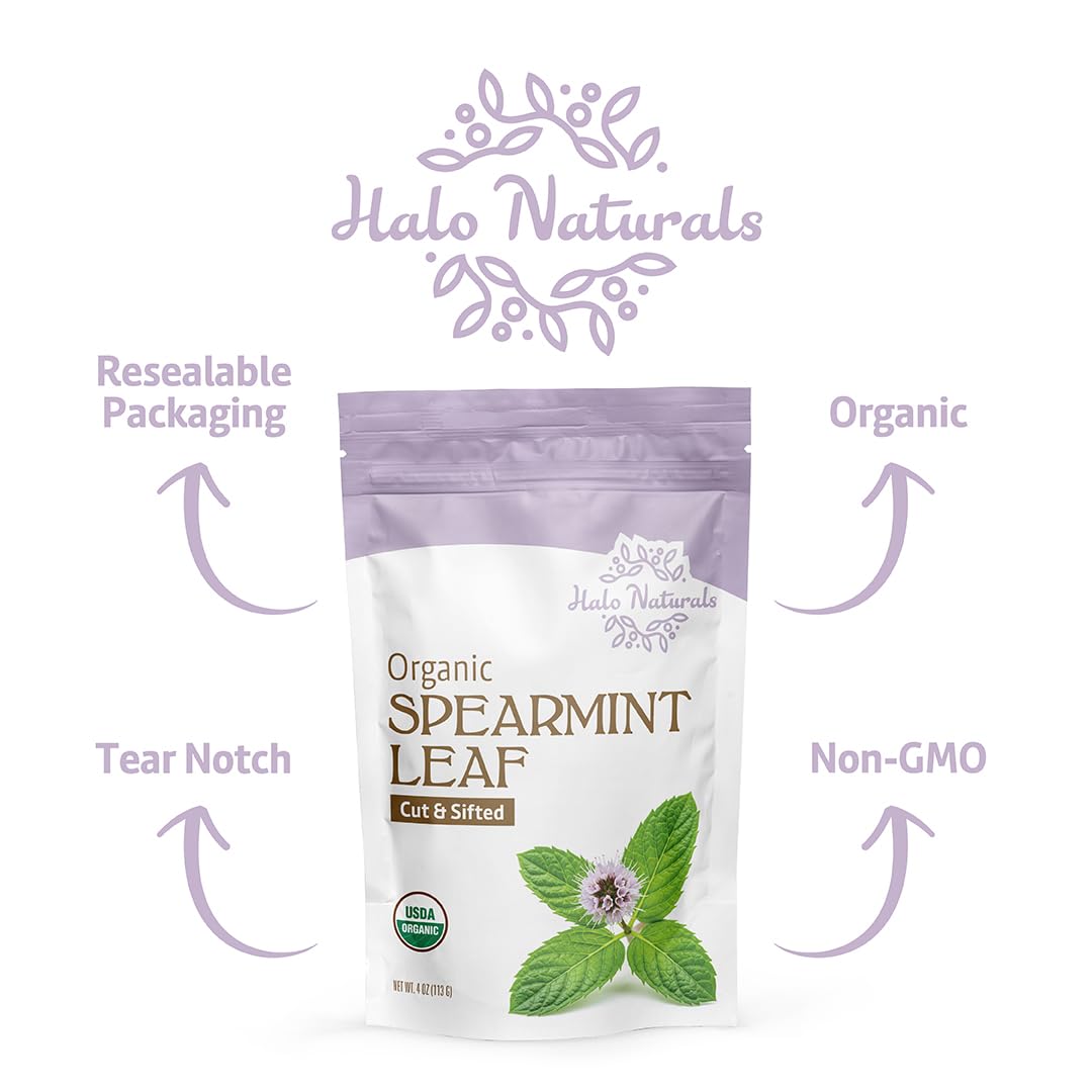 Halo Naturals USA-packaged badge indicating domestic packaging.