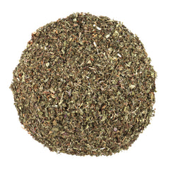Halo Naturals peppermint leaf close-up texture, ideal for crafting fragrant herbal teas