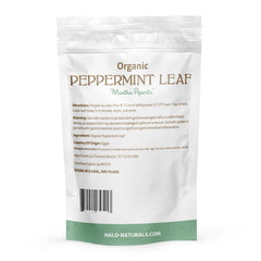 Halo Naturals peppermint leaf measured for precise tea brewing and flavor control