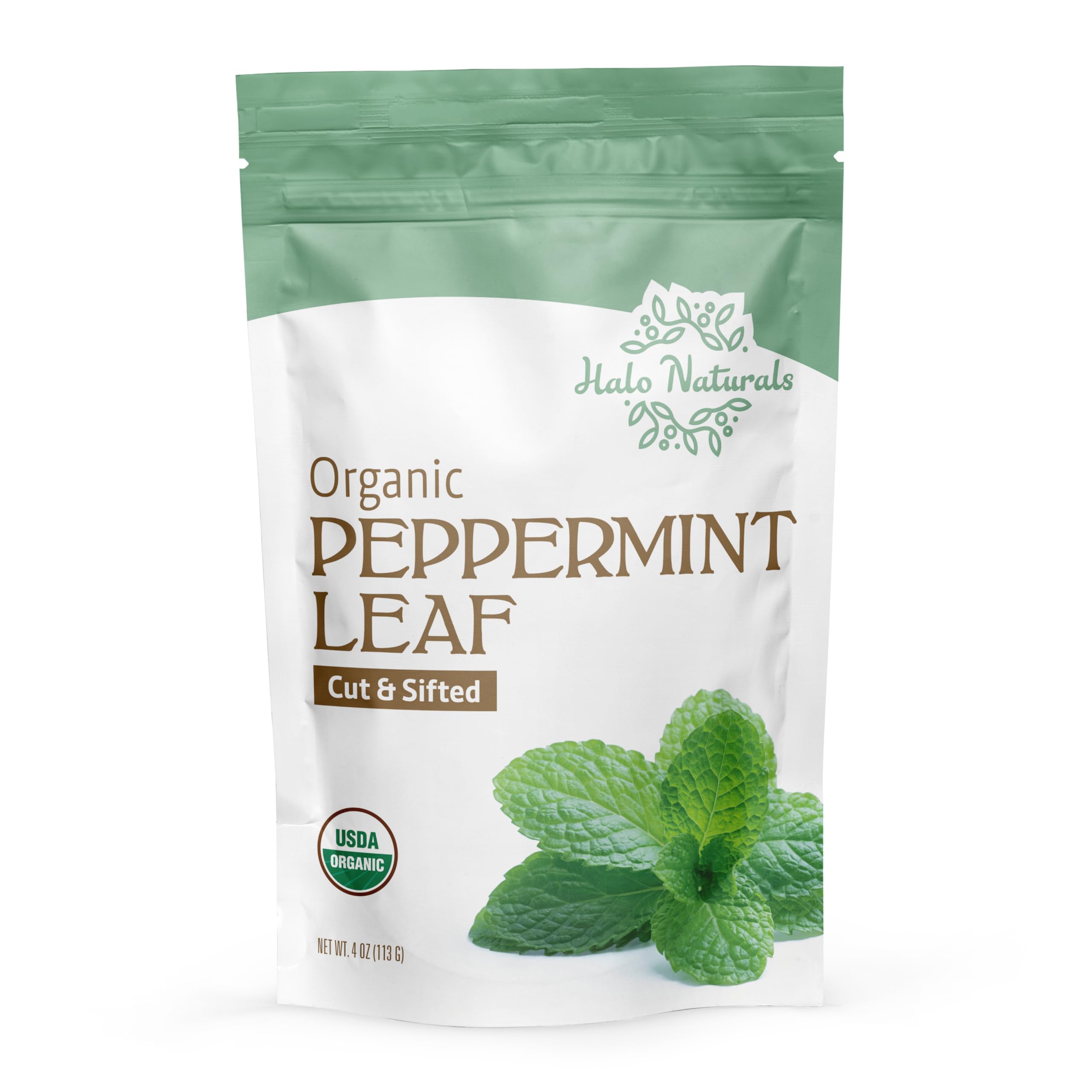 Halo Naturals peppermint leaf from Egypt, offering a vibrant sensory profile for blends