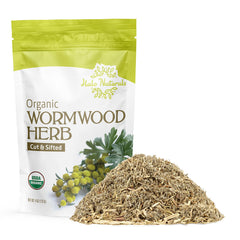 Halo Naturals wormwood cut and sifted 4oz for rich herbal tea blends.
