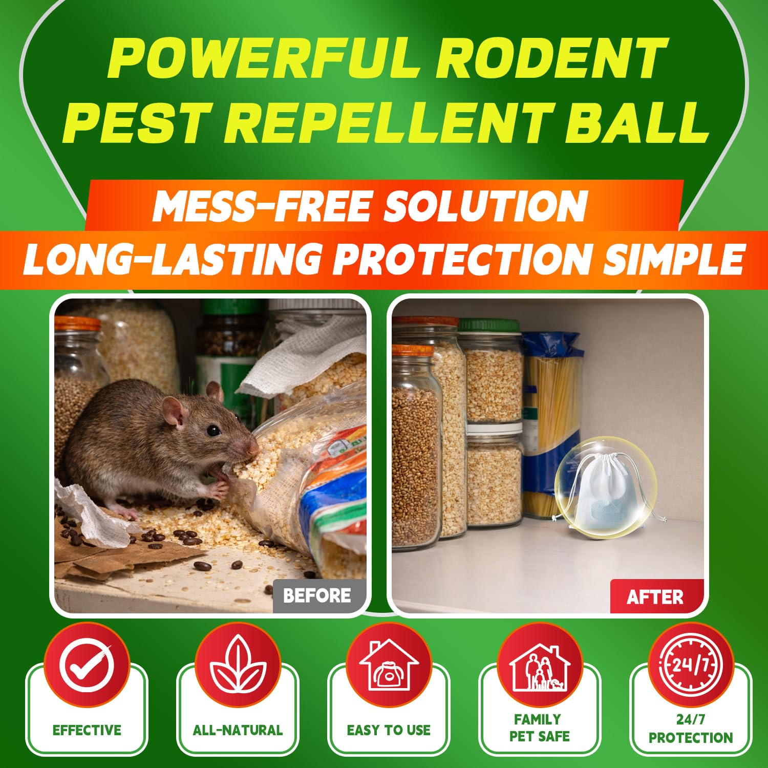 Halonly easy setup rodent control without mess.