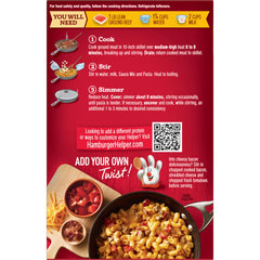 Hamburger Helper Cheeseburger Macaroni cheese sauce close-up highlights creamy texture