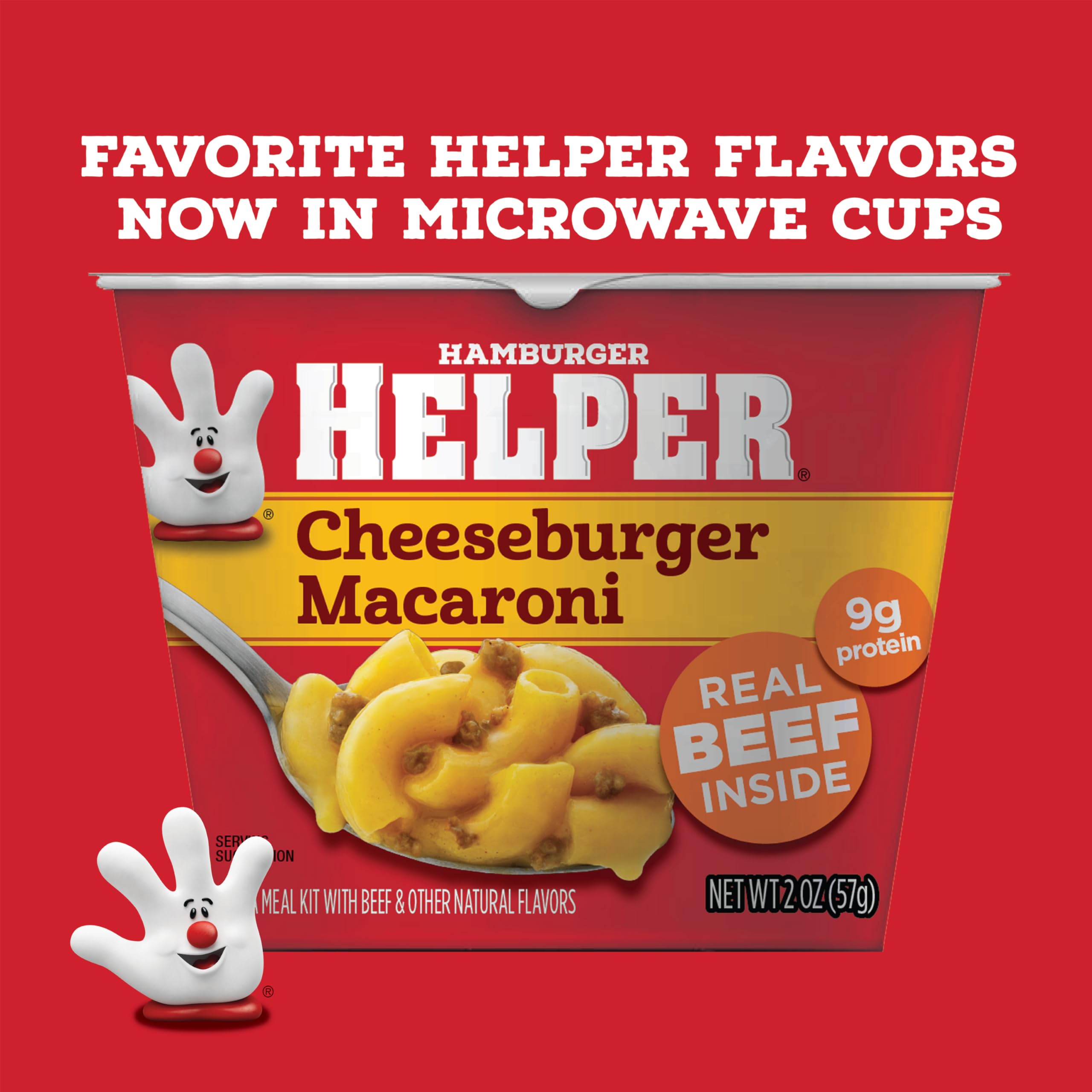 Hamburger Helper Cheeseburger Macaroni cup pantry-stable dinner option