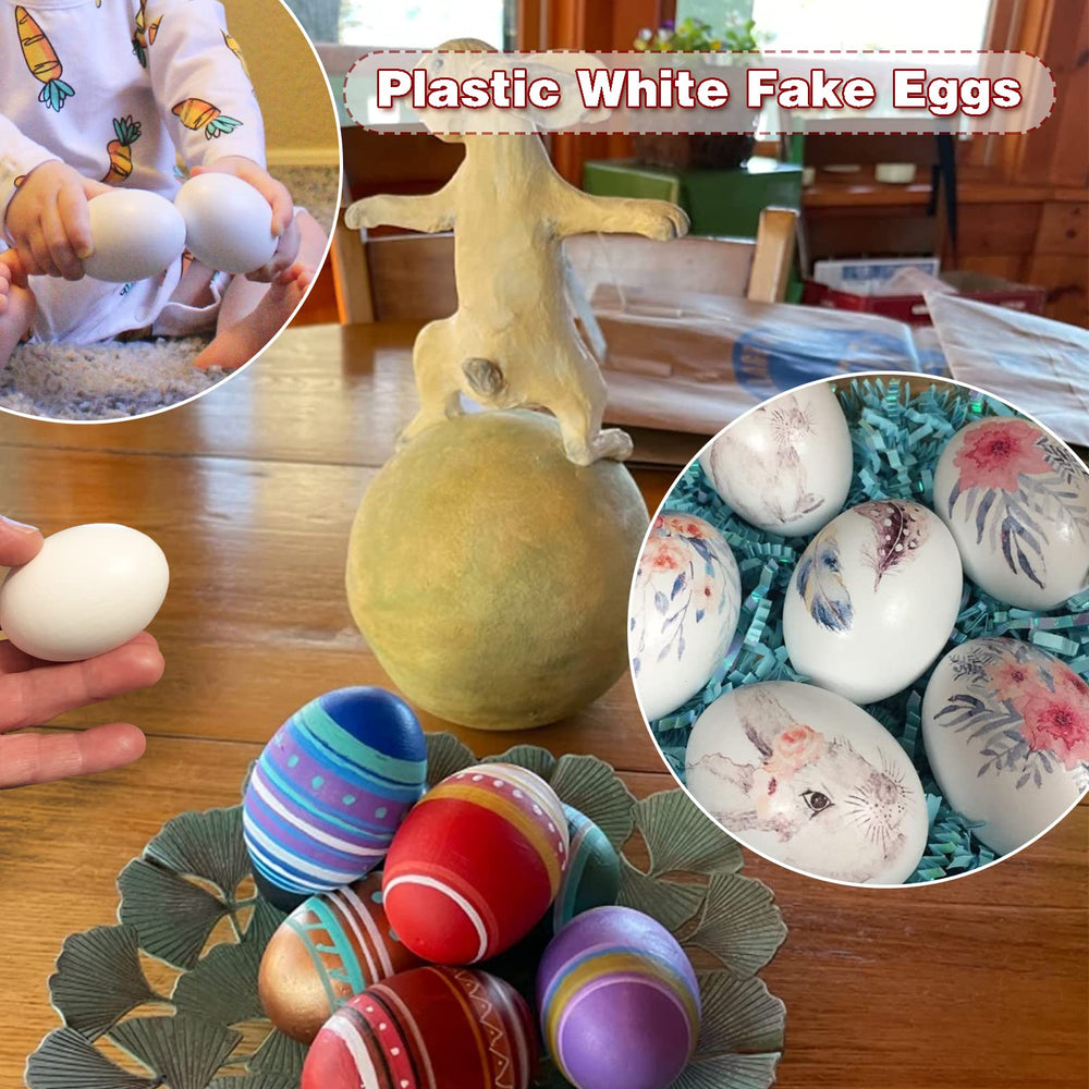 Hamiggaa lightweight plastic eggs are easy to wash and reuse.