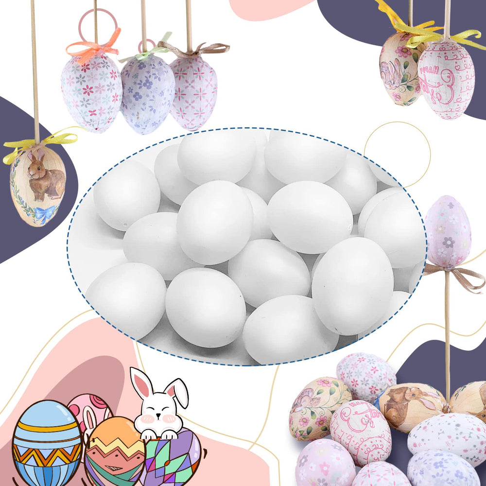 Hamiggaa eggs for dyeing, jewels, and ribbon embellishments in crafts.