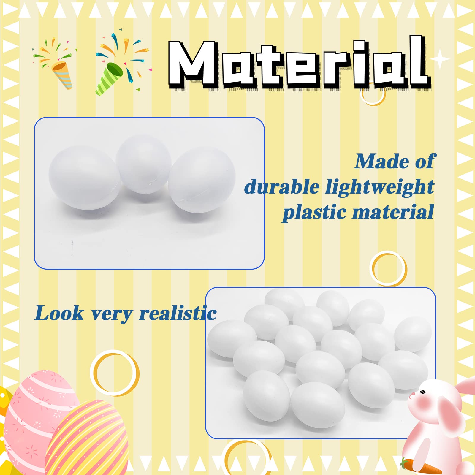 Hamiggaa Easter eggs for DIY painting and crafting projects at home.