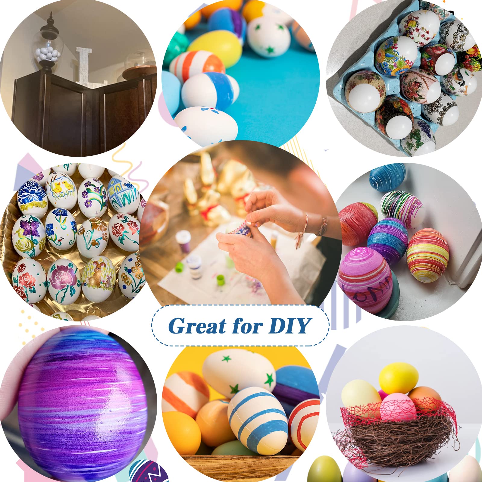 Hamiggaa faux eggs for coop play and educational role-play activities.