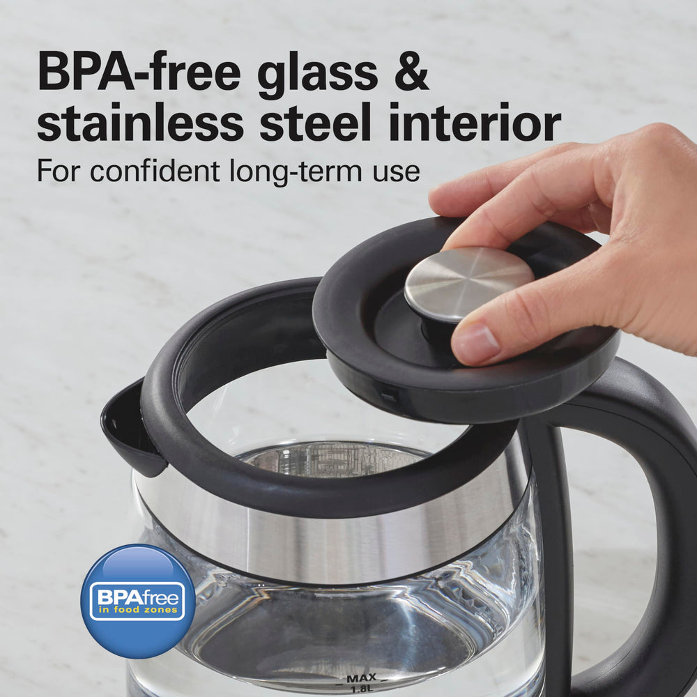 Hamilton Beach Easy-View Kettle blue LED during heating