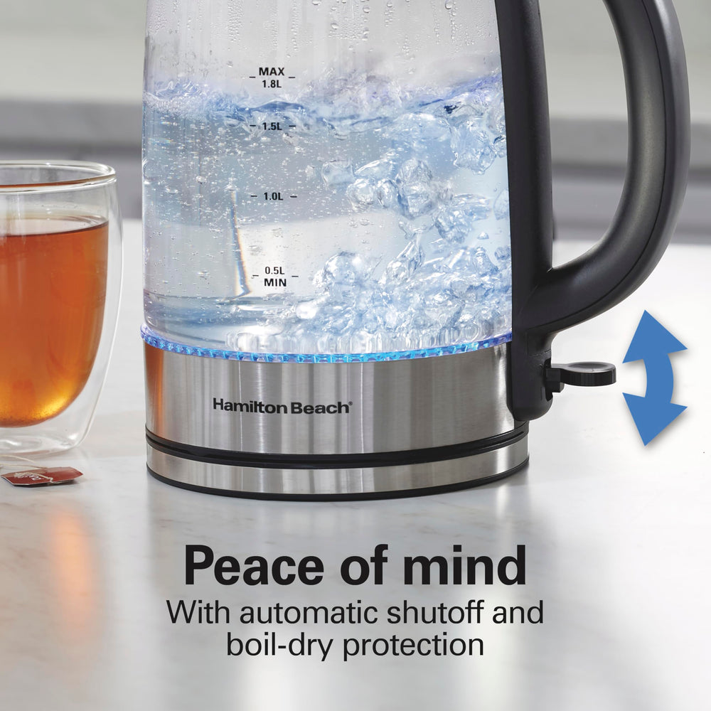 Hamilton Beach Easy-View Kettle borosilicate glass interior visibility