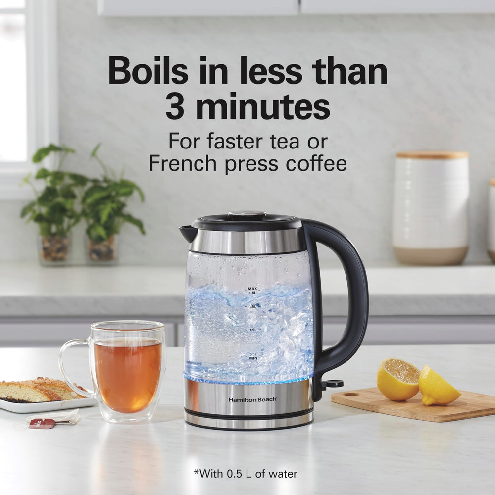 Hamilton Beach Easy-View Kettle lid lift-out for easy filling