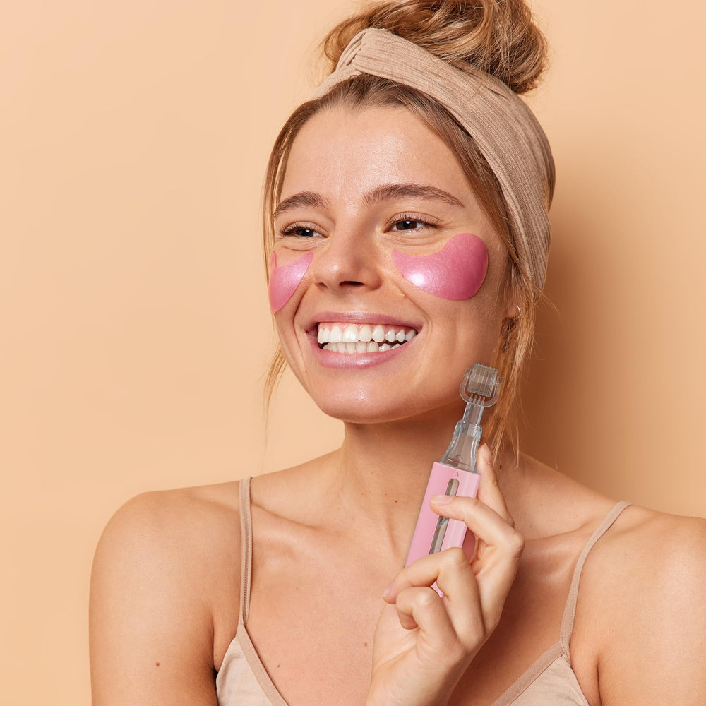 HAMINOS Derma Roller with 0.25mm titanium needles for controlled micro‑needling and serum delivery.