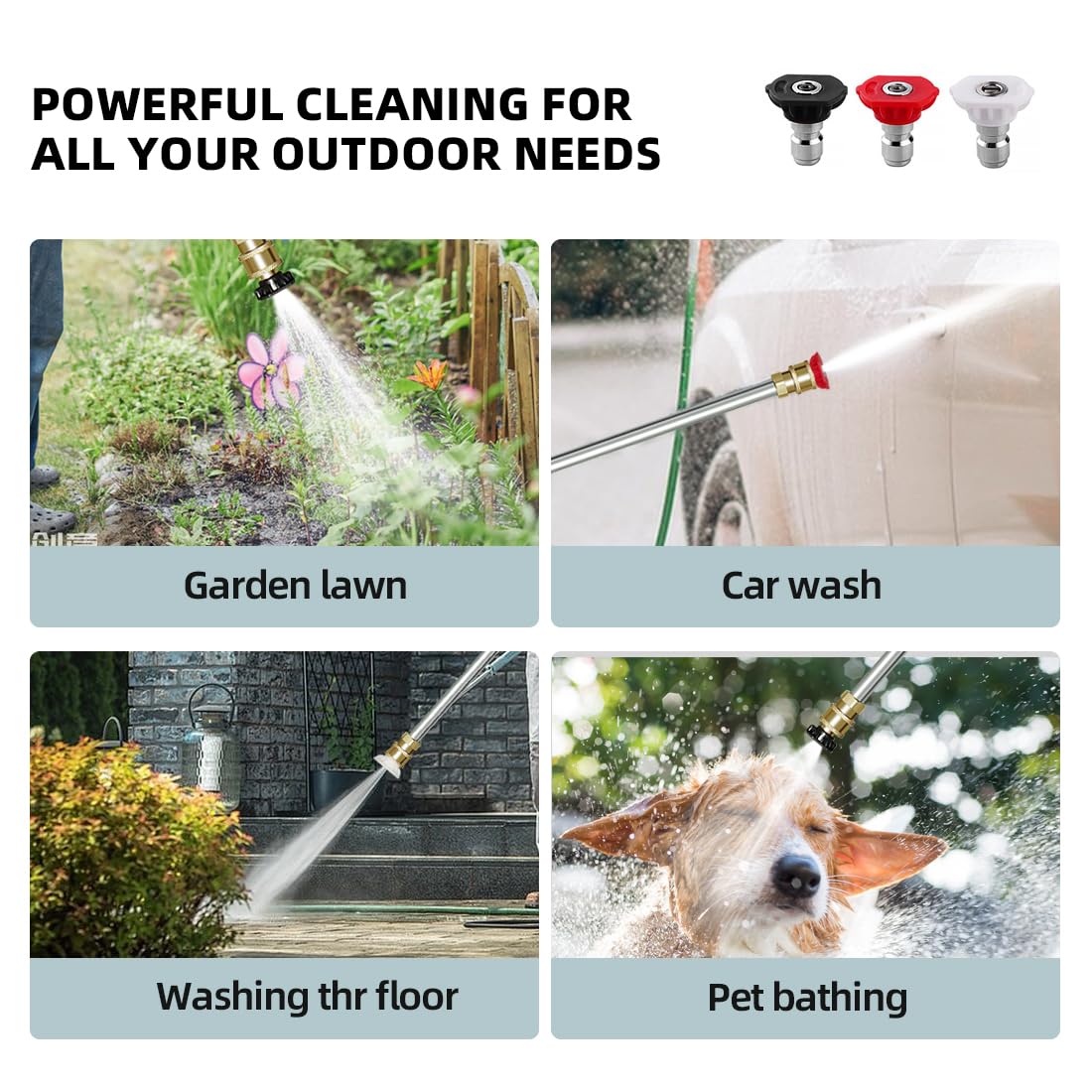 Hamirah hydro jet nozzle enhances water flow for targeted cleaning.