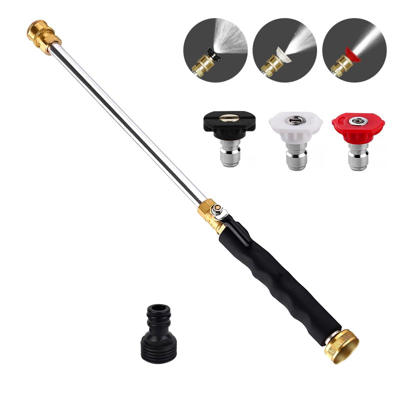Hamirah jet nozzle wand for precise cleaning on cars and patios.